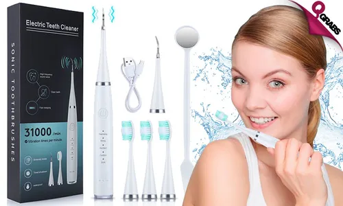 Rechargeable Sonic Teeth Cleaning Kit!